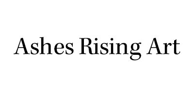 Ashes Rising Art logo text.