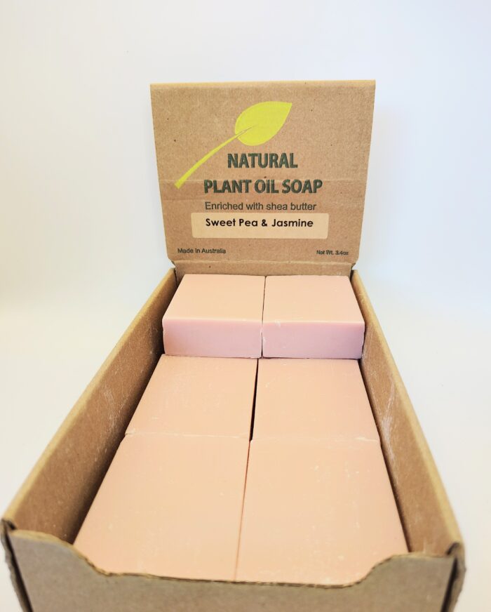 Sweet pea & jasmine plant oil soap bars.