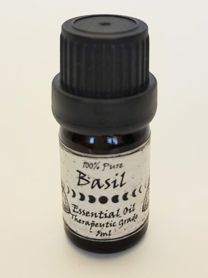 5 ml bottle of pure basil oil.