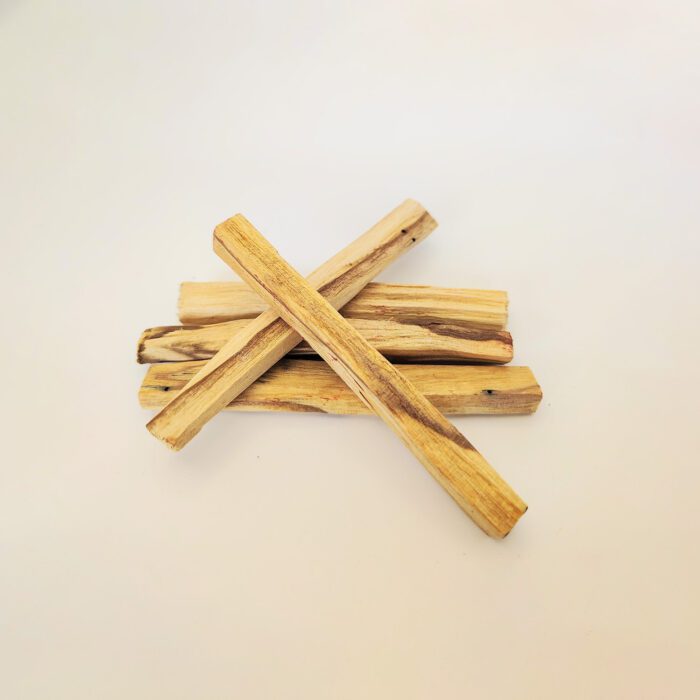 Four pieces of palo santo wood.