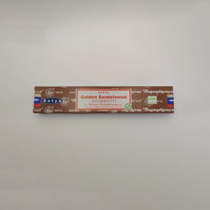 Satya Golden Sandalwood incense sticks.